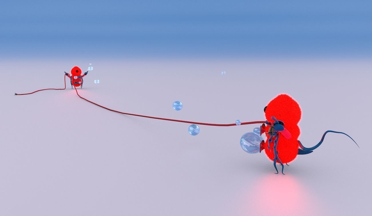 Aliens Tug of War 3D model_6