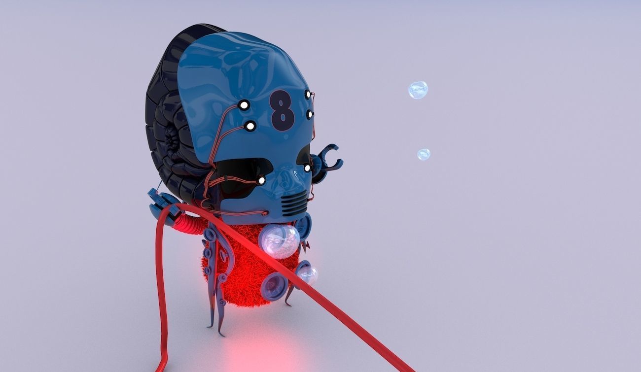 Aliens Tug of War 3D model_4