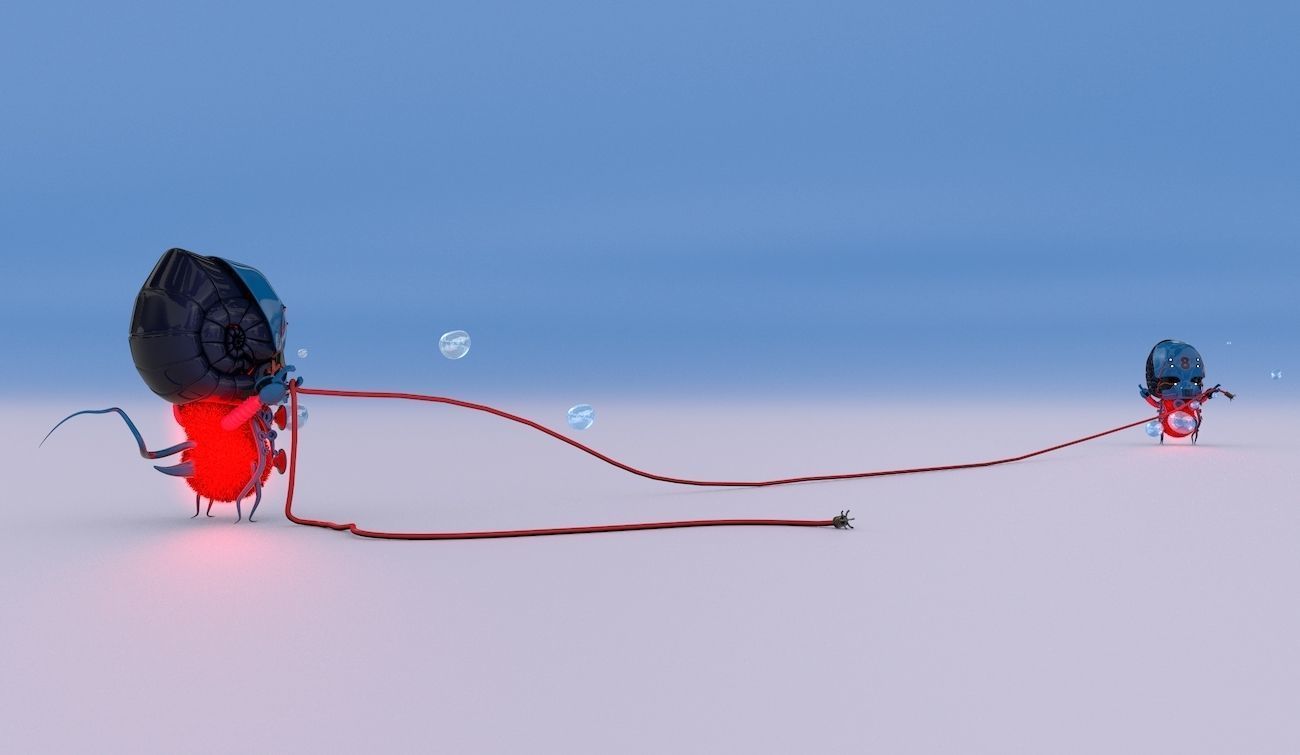 Aliens Tug of War 3D model_3