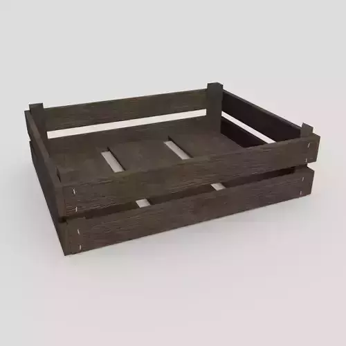 CC0 - Crate 2 wooden Free low-poly 3D model