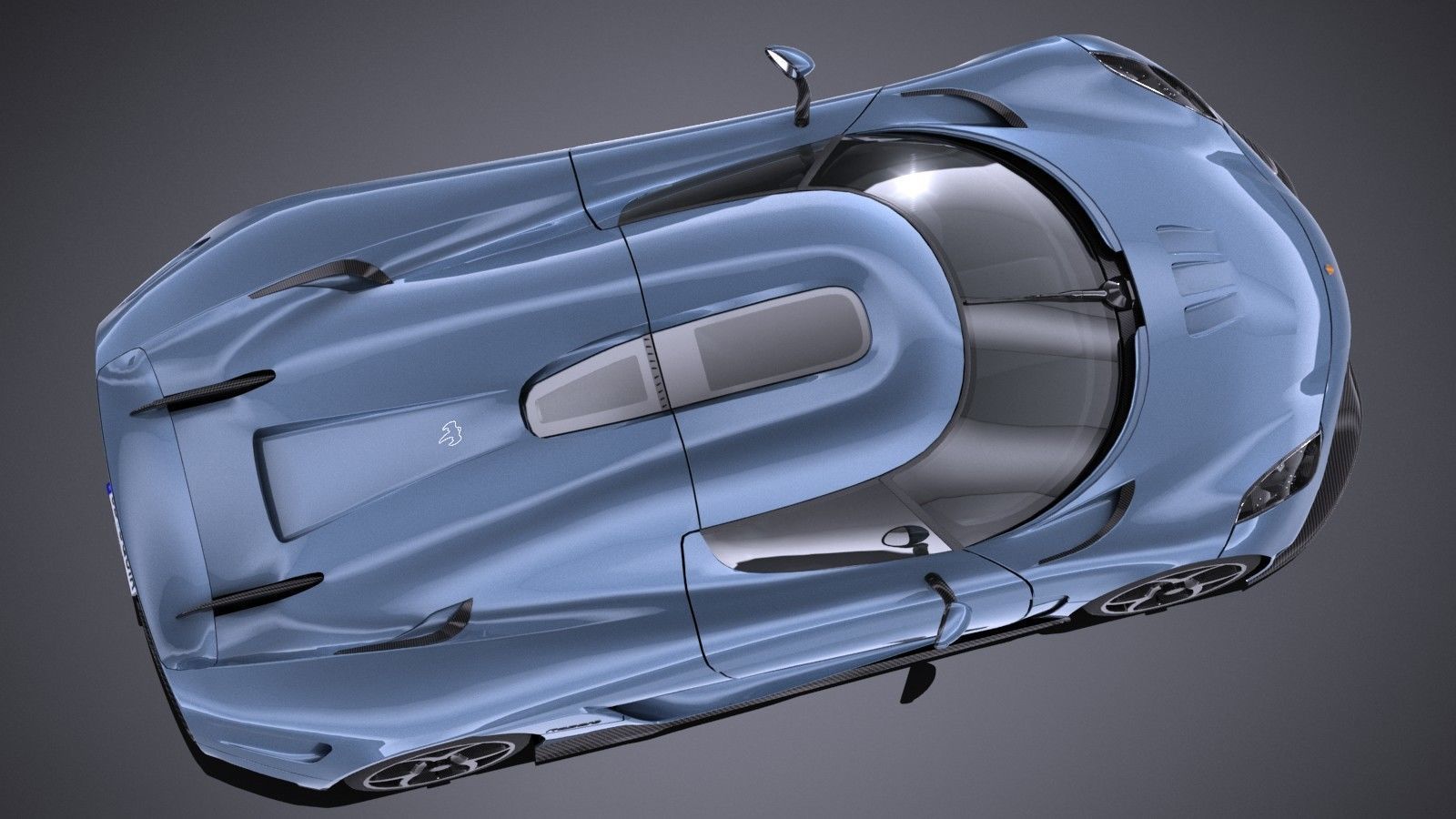 LowPoly Koenigsegg Regera 2017 Low-poly 3D model_7