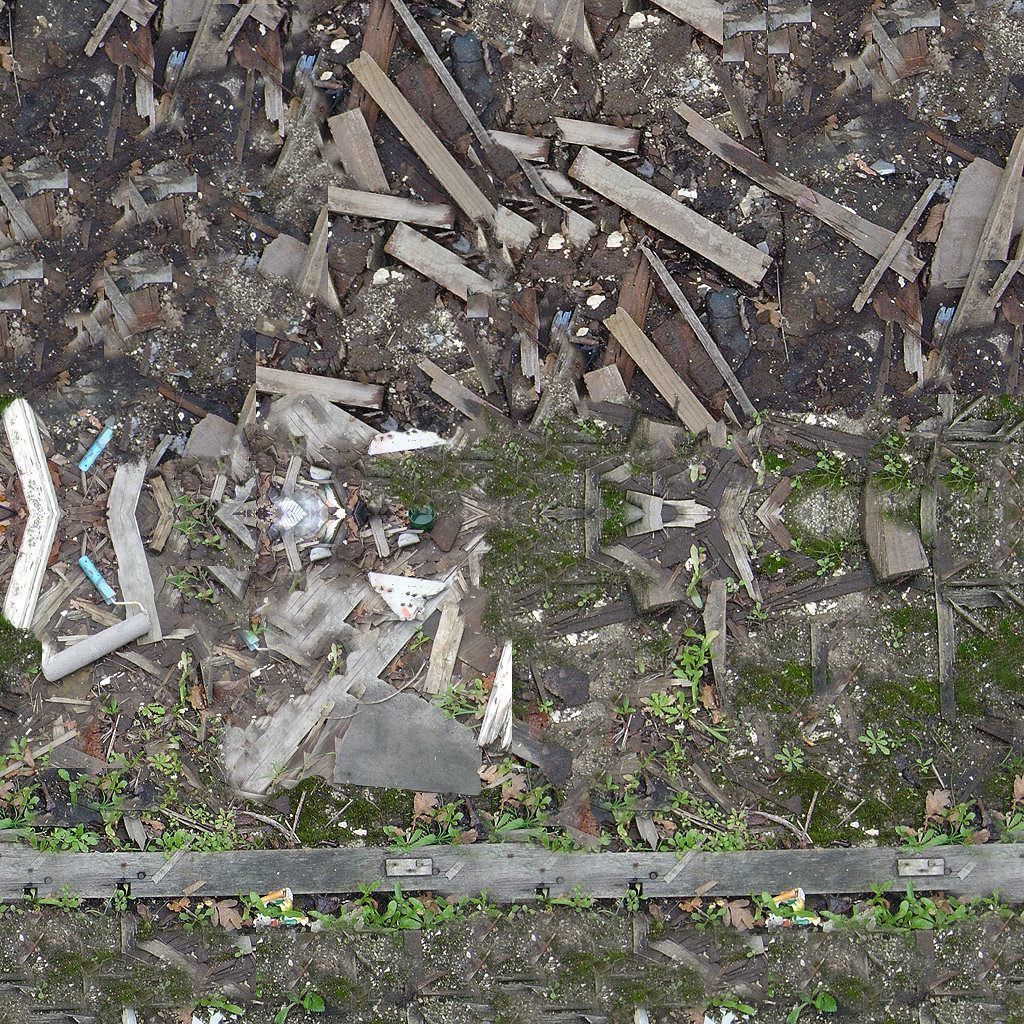 ruined city  Low-poly 3D model_11