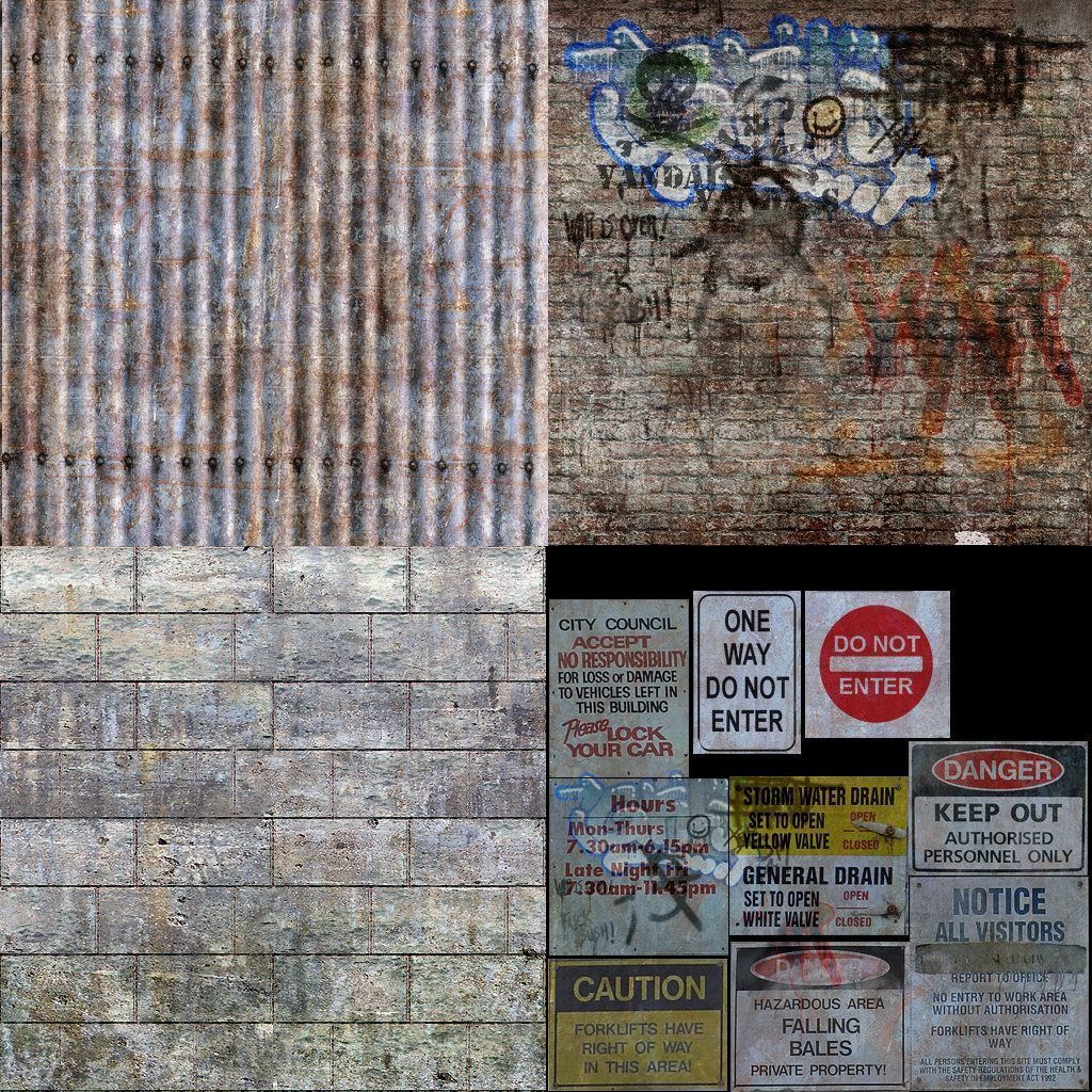 ruined city  Low-poly 3D model_16