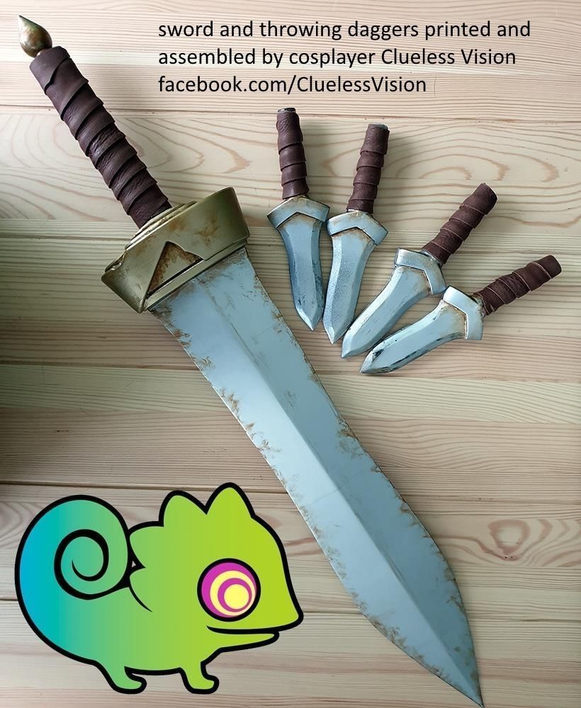 Goblin Slayer Throwing Dagger 3D print model_1