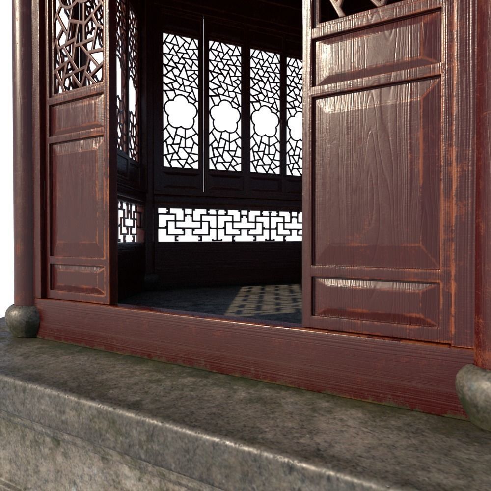Chinese  Pavilion 3D model_6