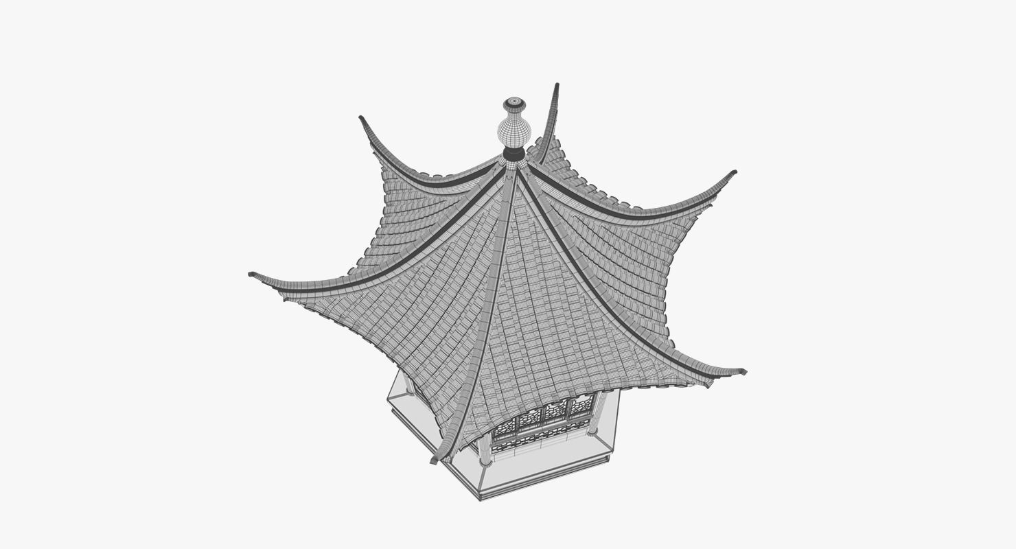 Chinese  Pavilion 3D model_12