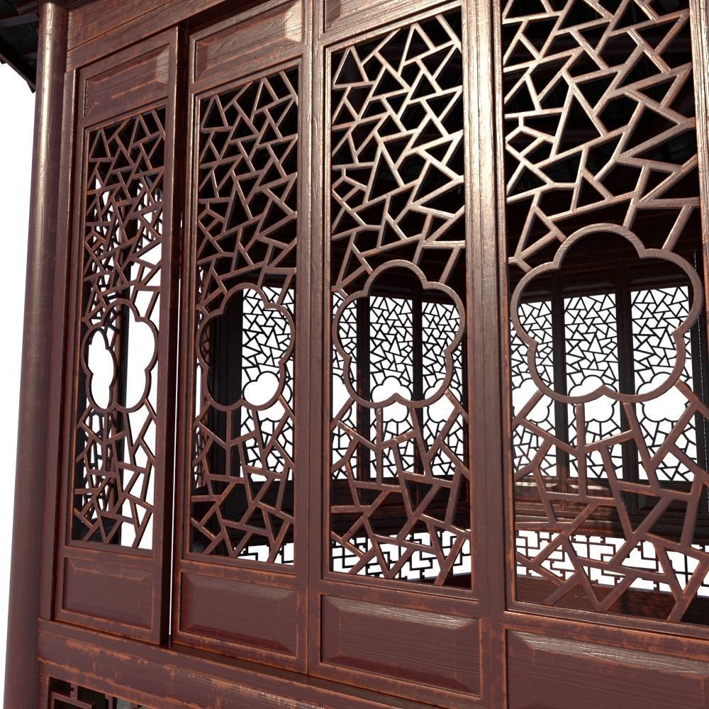 Chinese  Pavilion 3D model_7