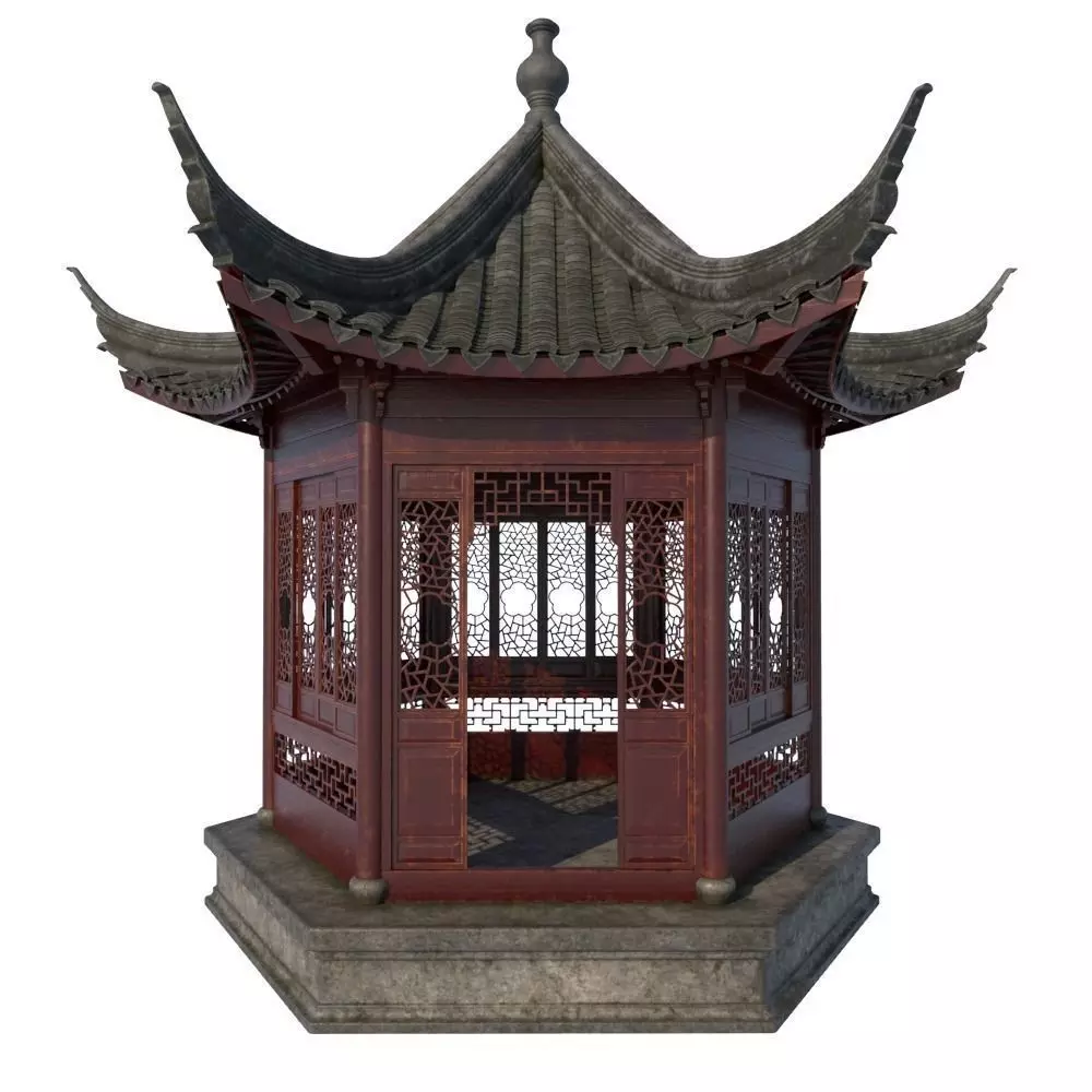 Chinese  Pavilion 3D model_0