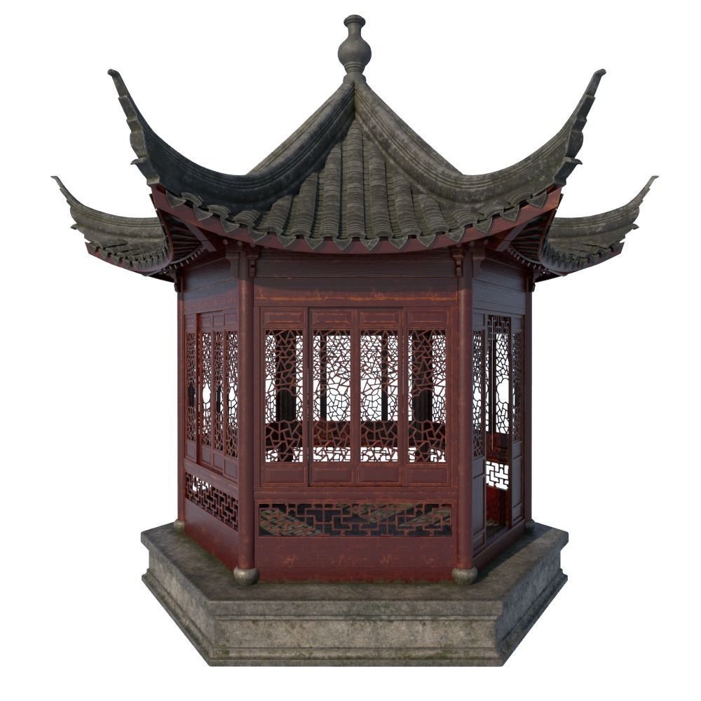 Chinese  Pavilion 3D model_3