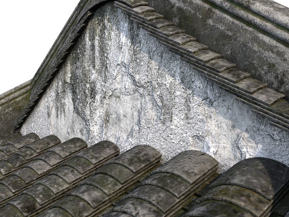 Chinese Rectangle Pavilion 3D model_8