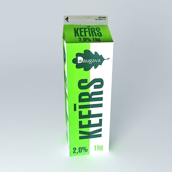 Kefirs 2 0  1kg Daugava Latvia Free 3D model_2