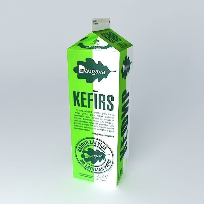 Kefirs 2 0  1kg Daugava Latvia Free 3D model_1