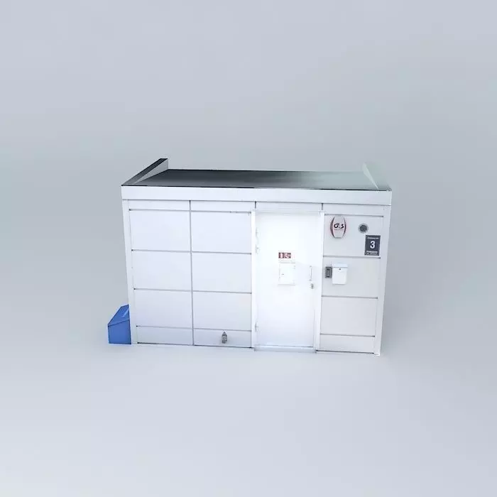 Riga petrol station Neste Dzelzavas street 3 technical building Free 3D model