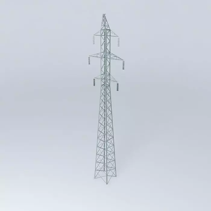Transmission line tower 2322 Chiekurkalns Riga Latvia Free 3D model