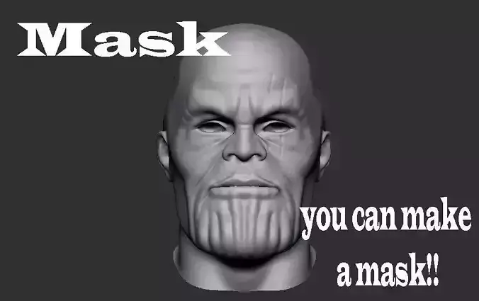 Thanos buddha head 3D print model