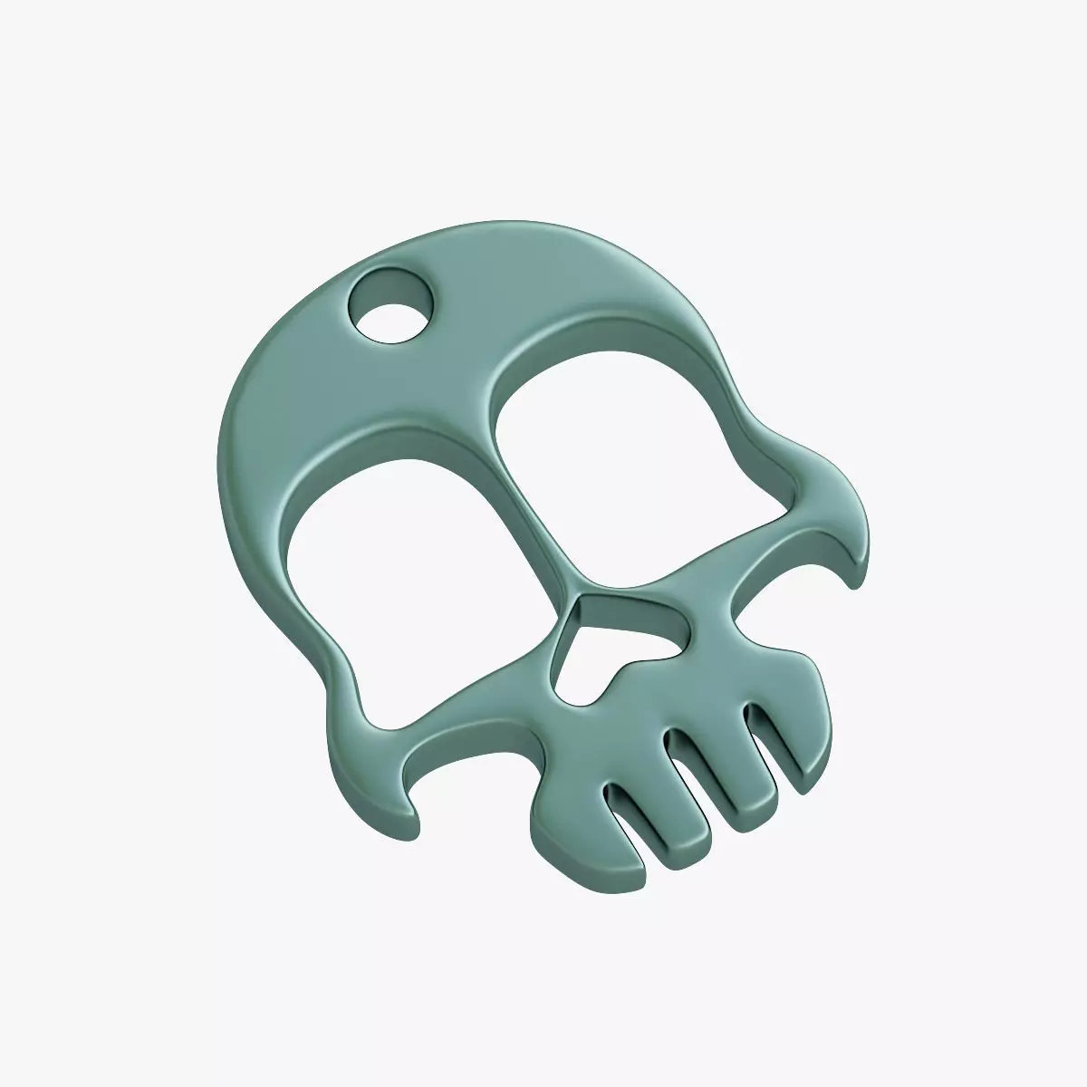 Knuckles skull 3D print model_0