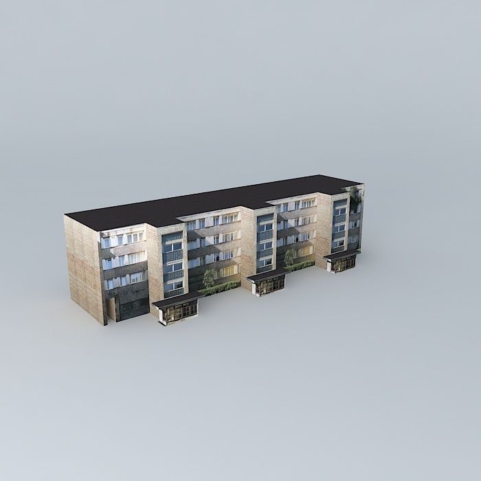 Riga Meness street 13 Free 3D model_2