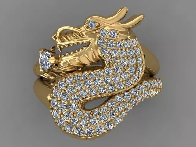 DRAGON-RING 10 3D print model