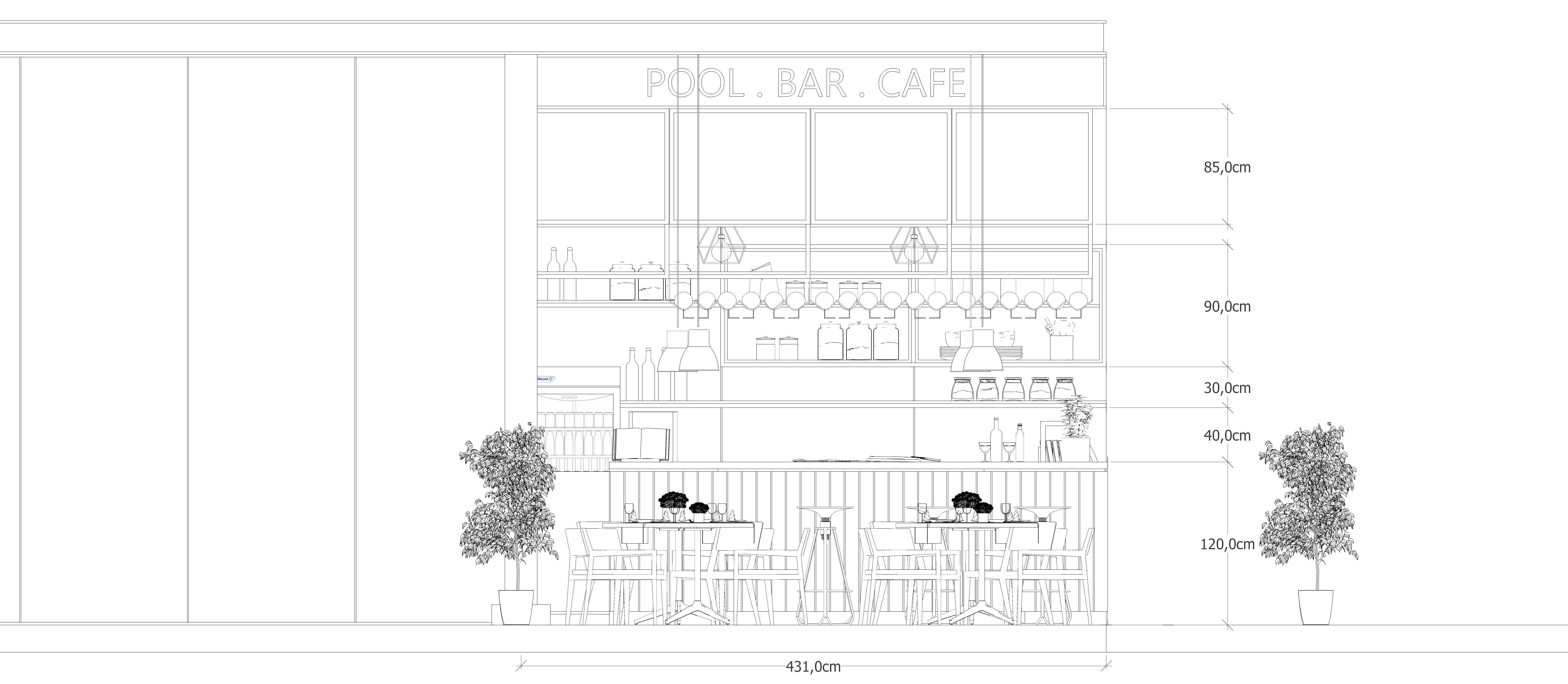 Outdoor Cafe 3D model_11