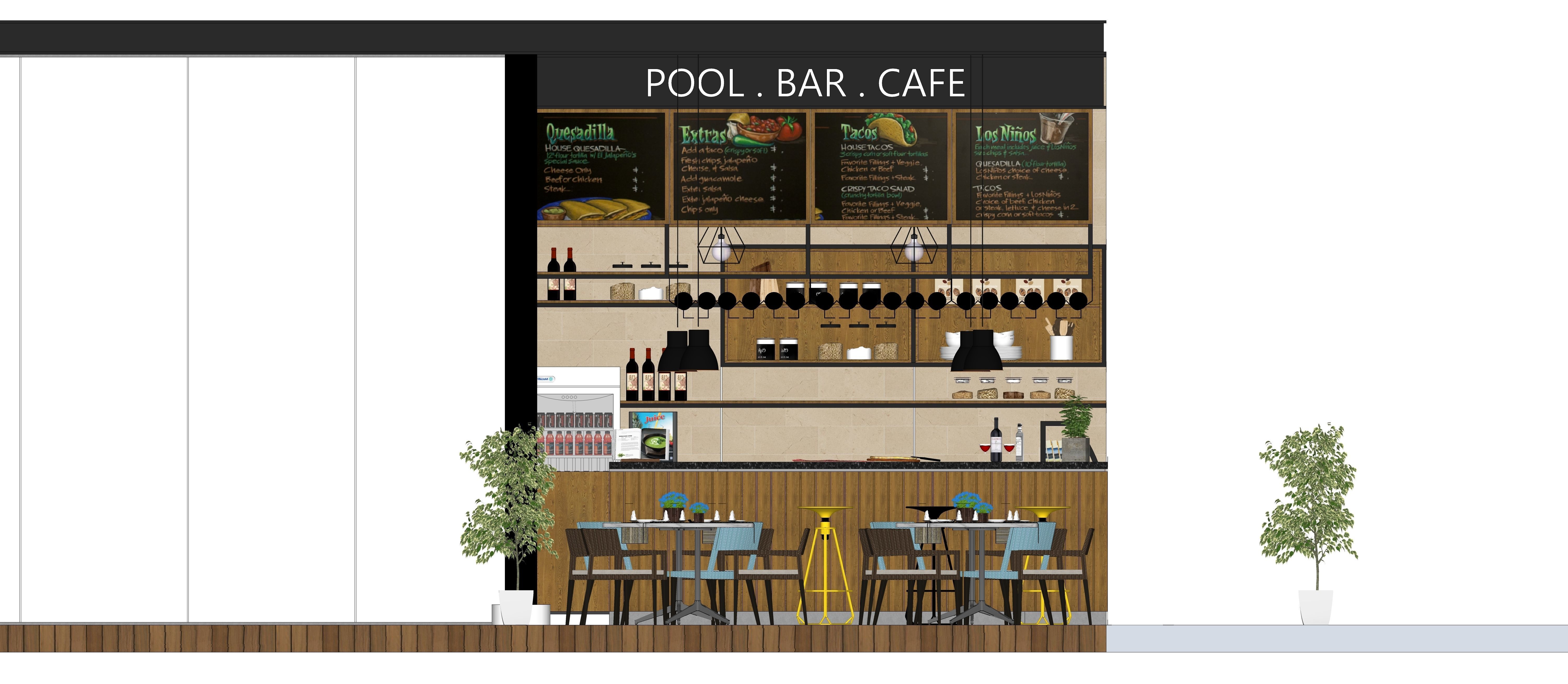 Outdoor Cafe 3D model_13