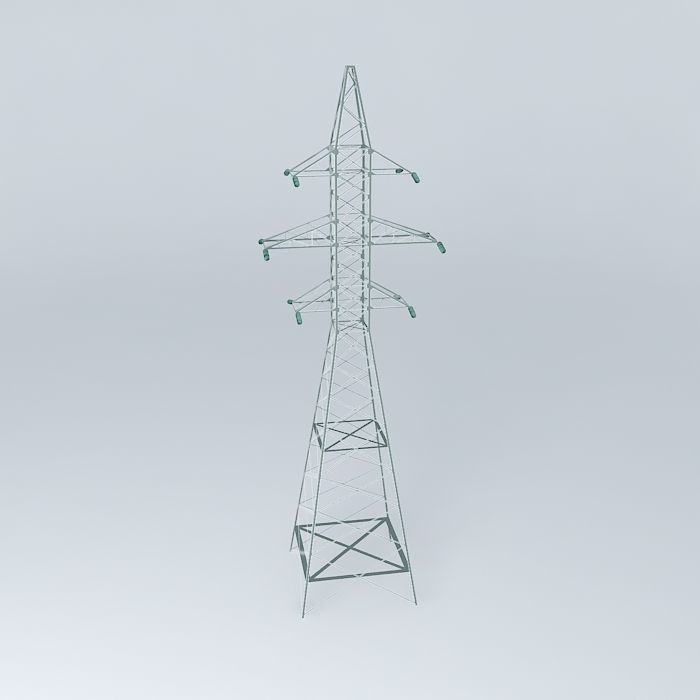 Transmission line tower 23 Ulbrokas Dzelzavas street Riga Latvia Free 3D model_1