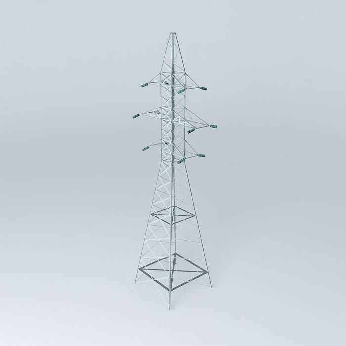 Transmission line tower 23 Ulbrokas Dzelzavas street Riga Latvia Free 3D model_2
