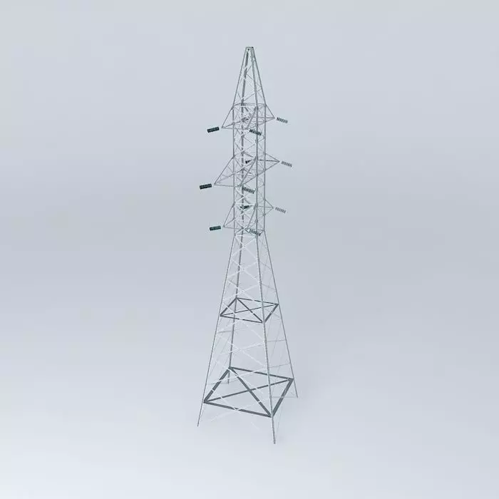 Transmission line tower 23 Ulbrokas Dzelzavas street Riga Latvia Free 3D model_0