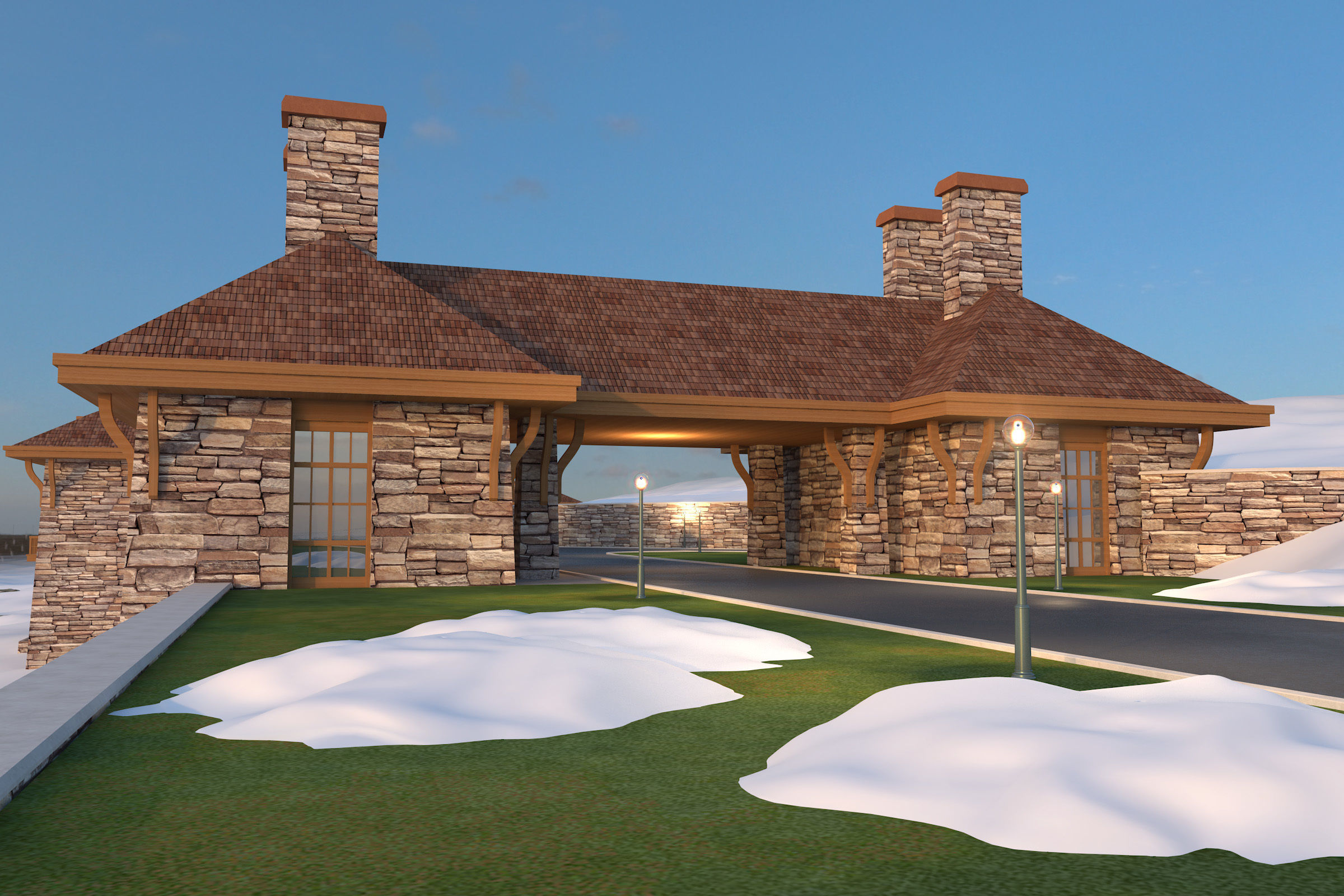 The Chalet Complex 3D model_8