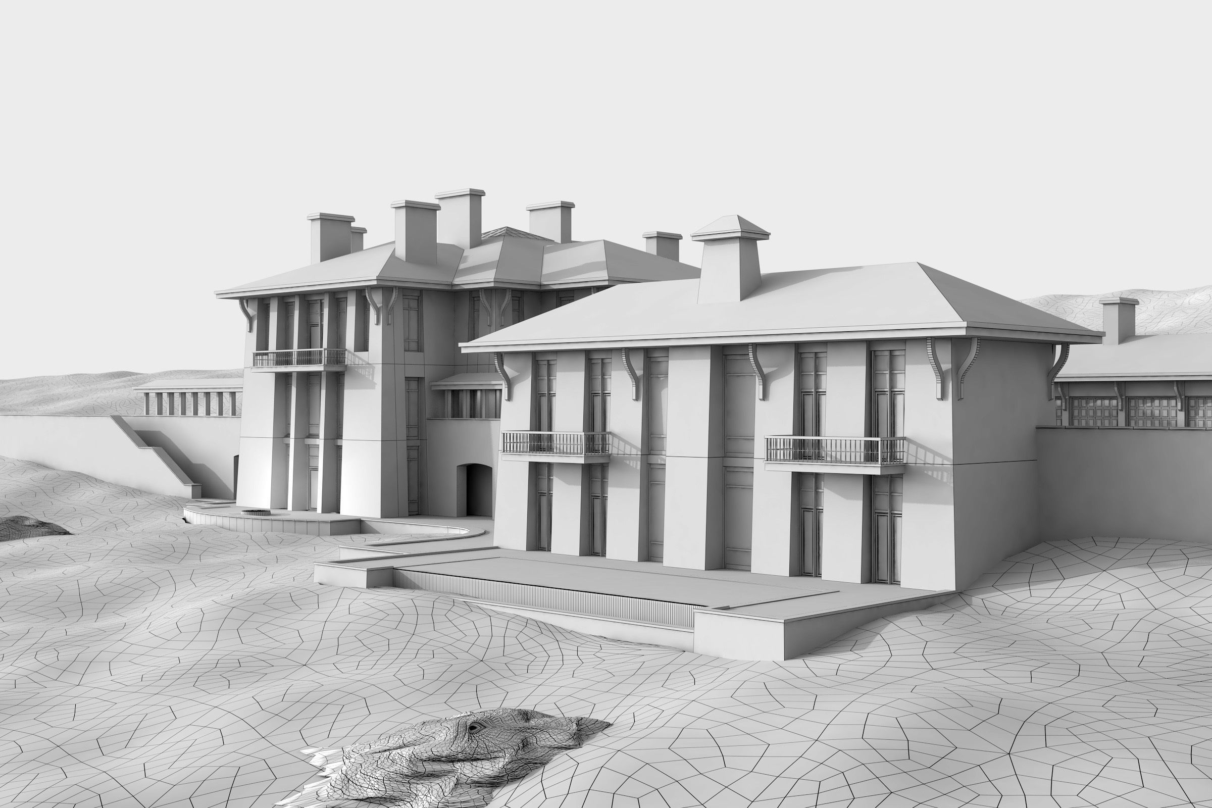 The Chalet Complex 3D model_7
