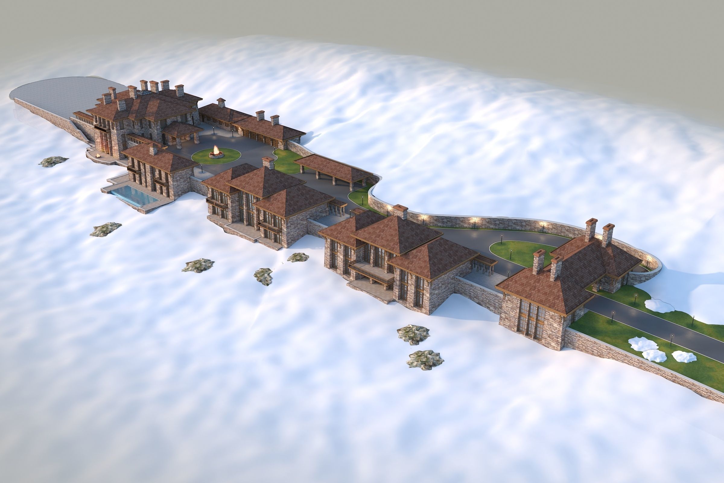The Chalet Complex 3D model_2