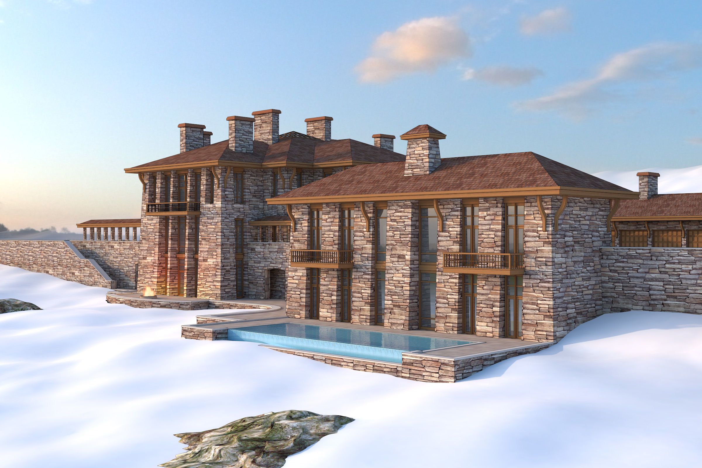 The Chalet Complex 3D model_6