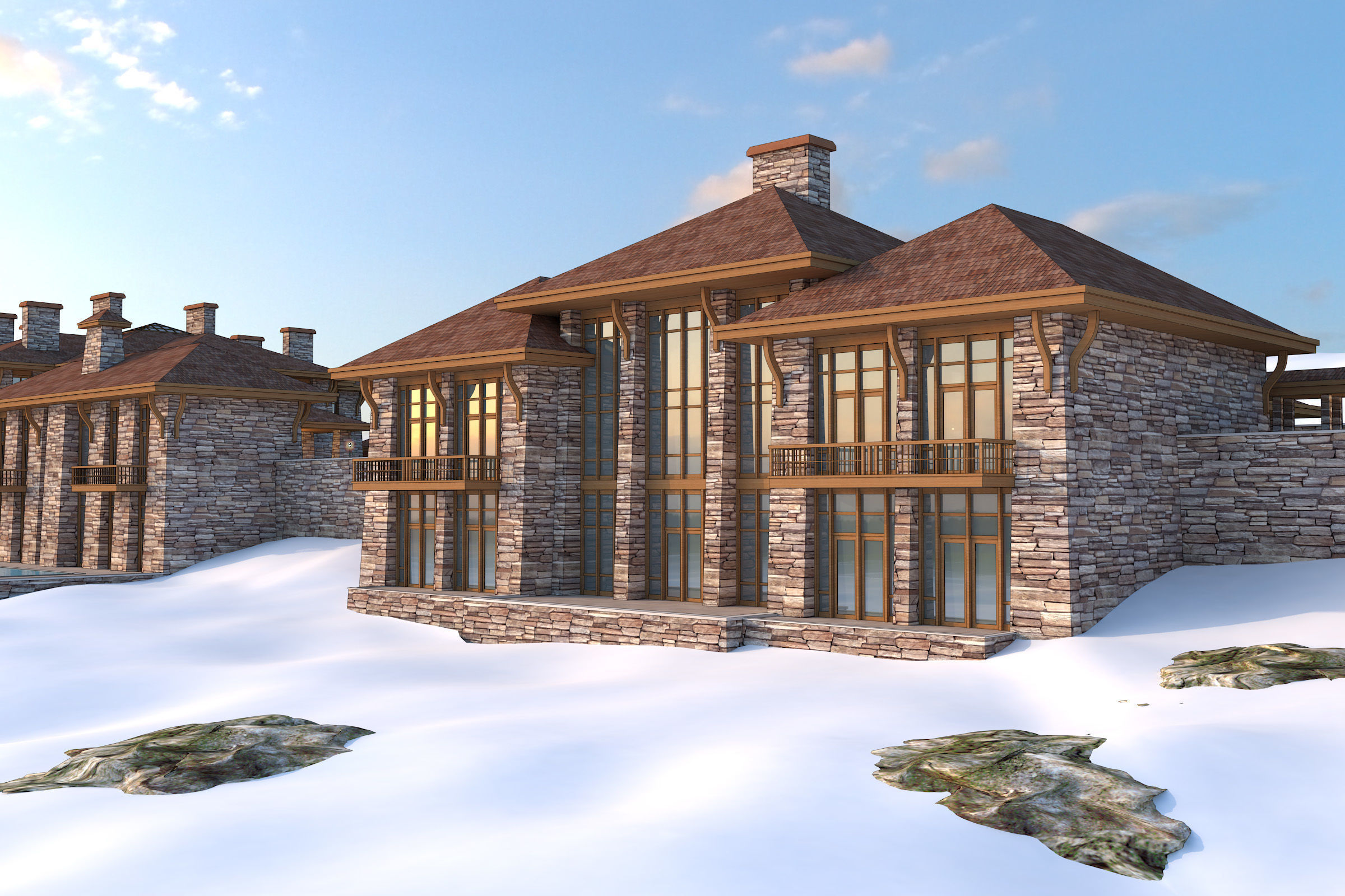 The Chalet Complex 3D model_1