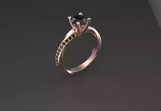 twisted band solitaire 