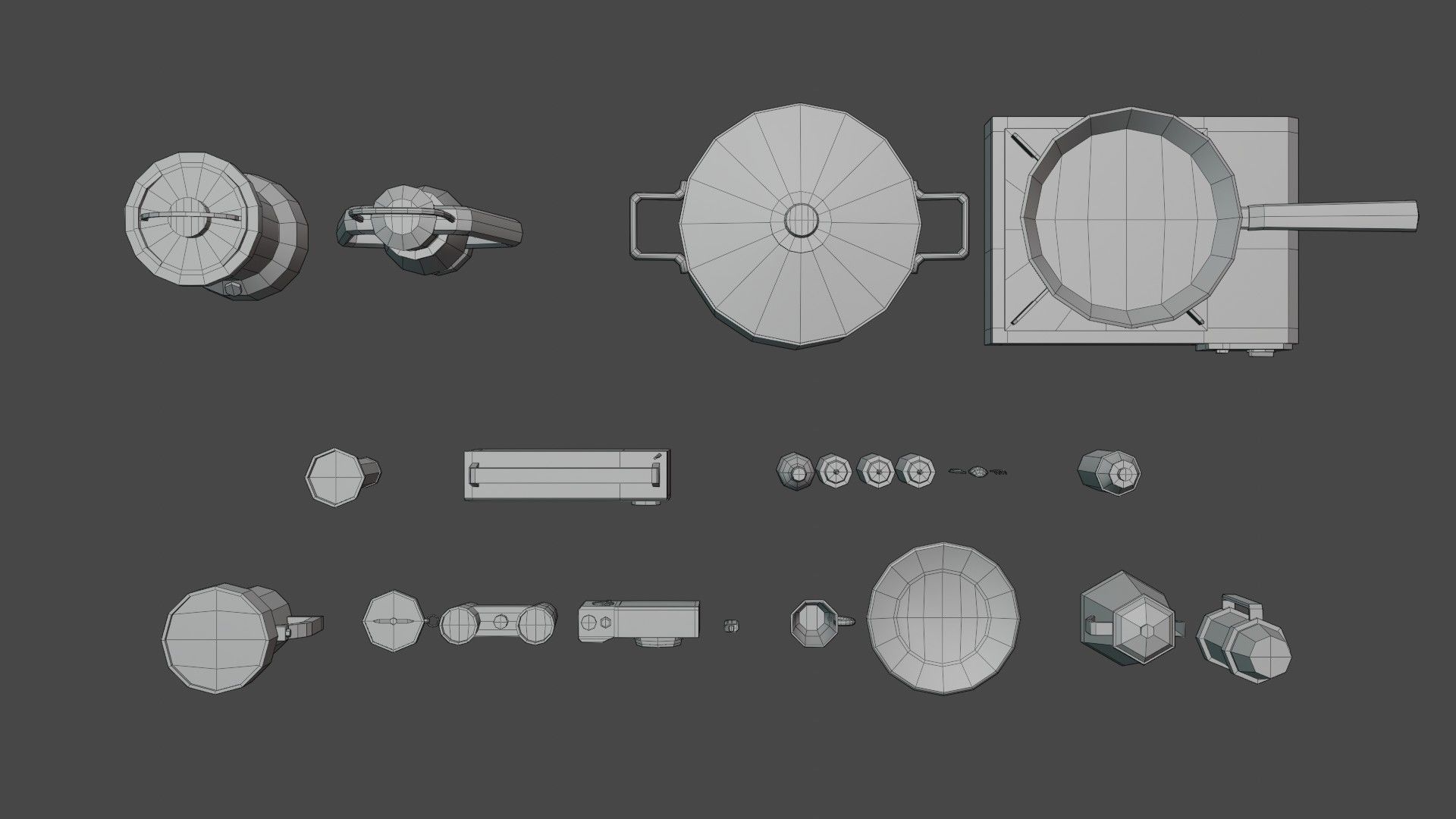 Campsite -  Camping Pack Low-poly 3D model_5