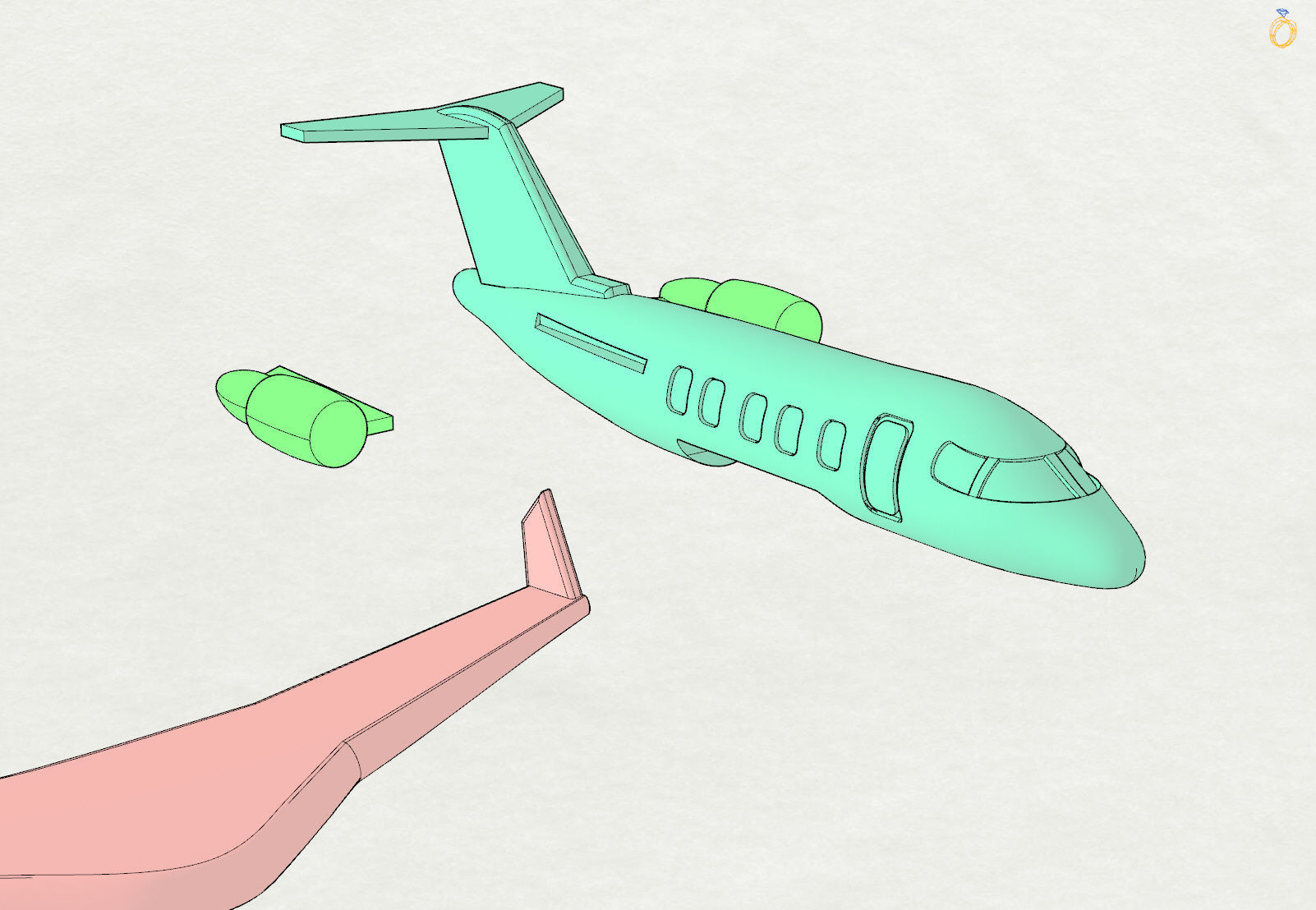 airplane 3D print model_12