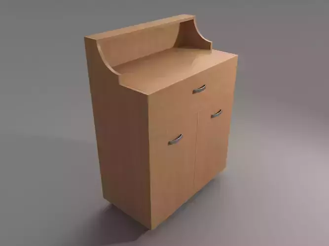 Servant wooden cabinet with two drawers