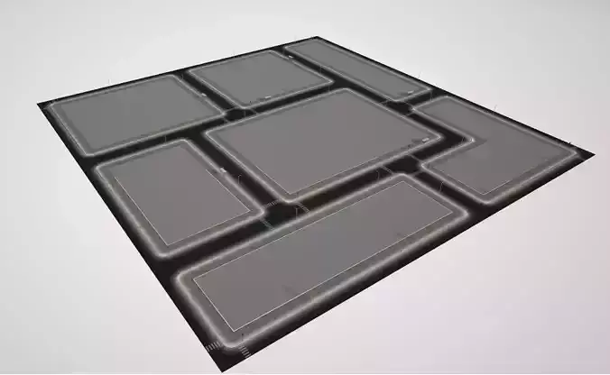 streetnobuildings floor mat with squares