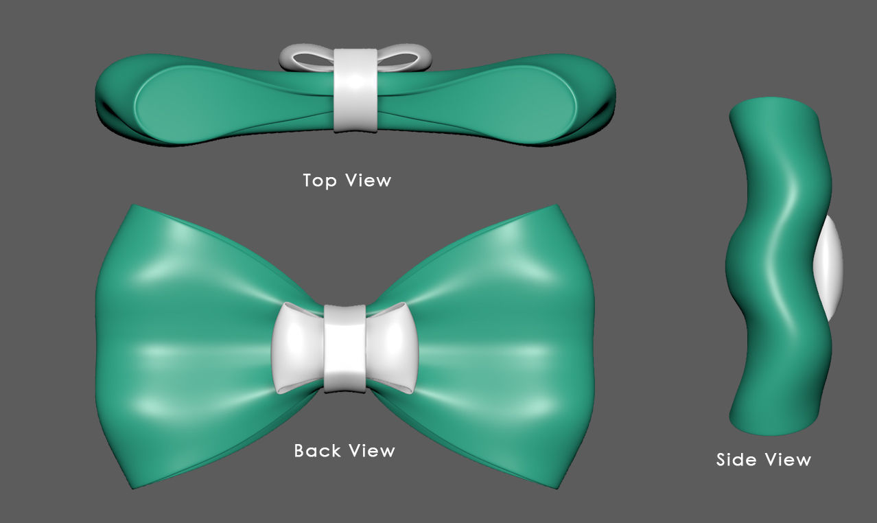 Bow Tie 04- 3D print model_4