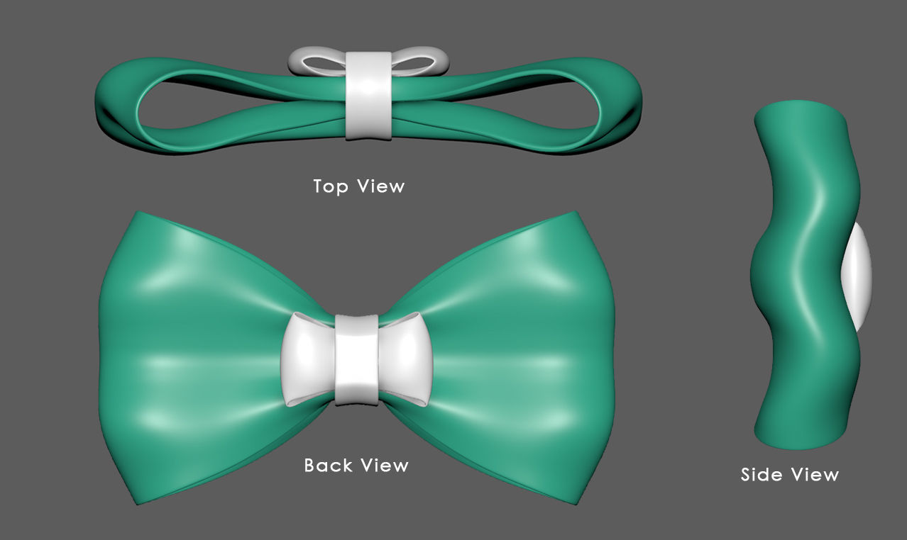 Bow Tie 04- 3D print model_3