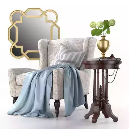 Decorative Palliton set 3D model