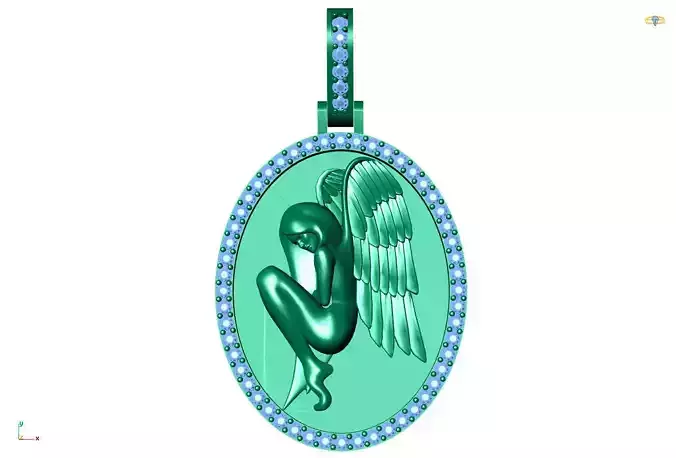 Lady Angel pendant