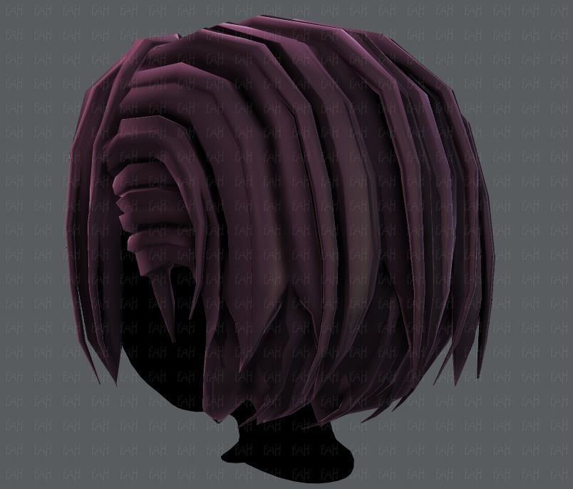 3D Hair style for boy V55 Low-poly 3D model_22