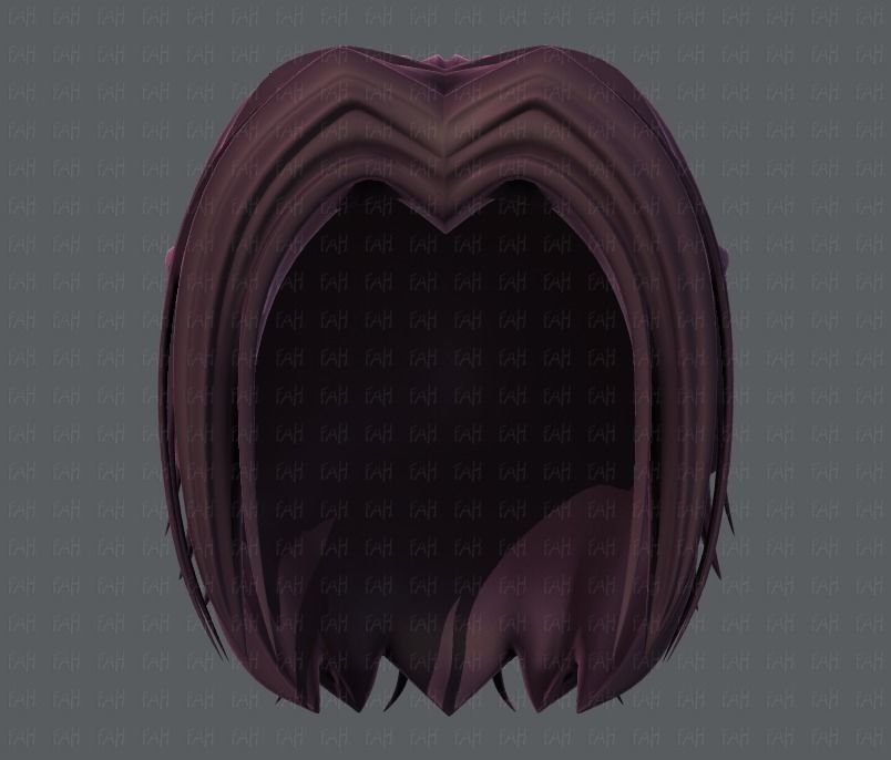 3D Hair style for boy V55 Low-poly 3D model_37