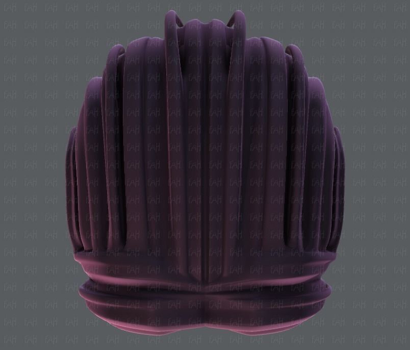 3D Hair style for boy V55 Low-poly 3D model_33