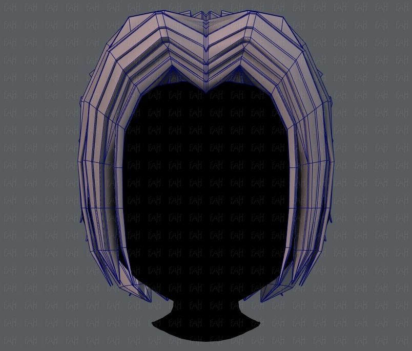 3D Hair style for boy V55 Low-poly 3D model_25