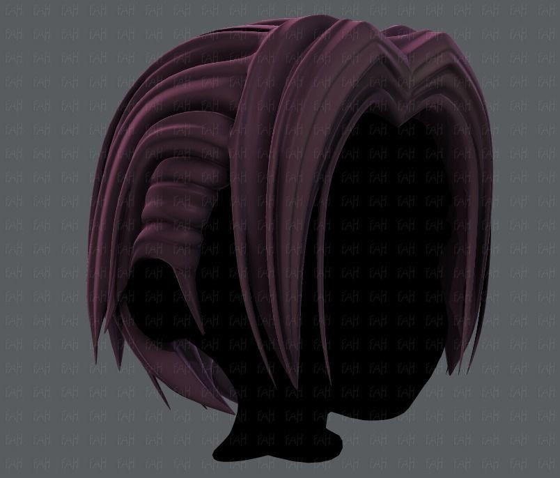 3D Hair style for boy V55 Low-poly 3D model_2