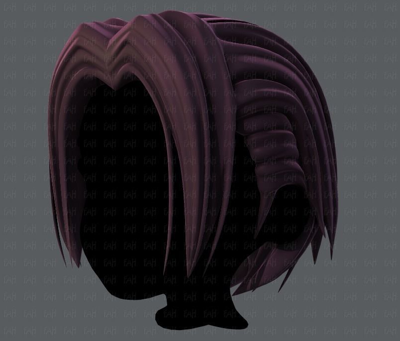 3D Hair style for boy V55 Low-poly 3D model_8