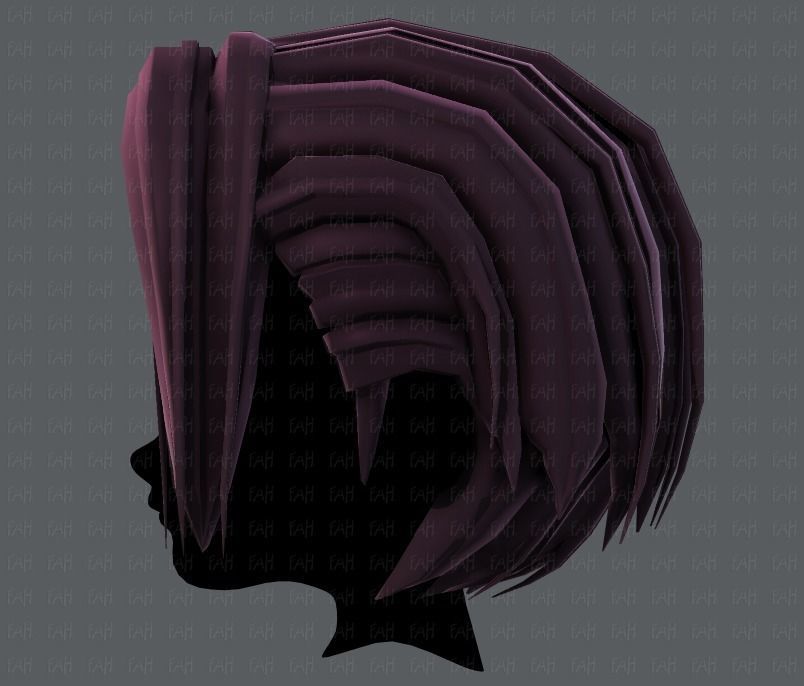 3D Hair style for boy V55 Low-poly 3D model_23