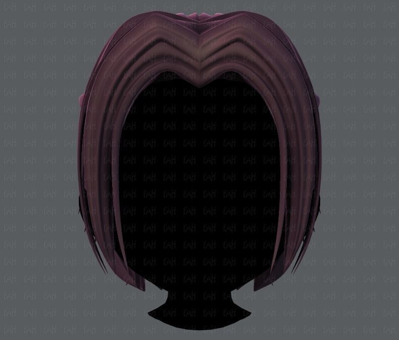 3D Hair style for boy V55 Low-poly 3D model_1