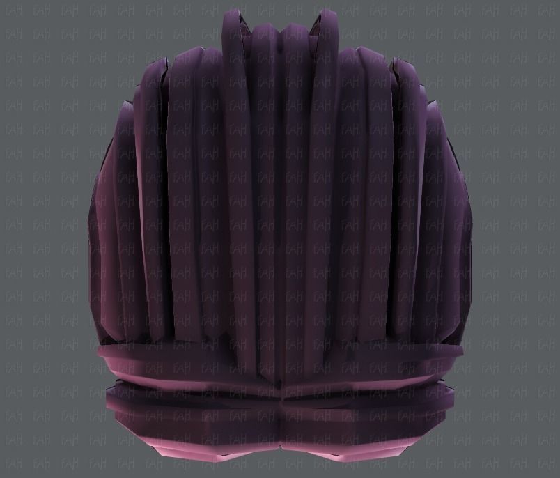 3D Hair style for boy V55 Low-poly 3D model_35